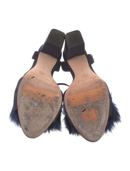 Loeffler Randall Suede Floral Print Sandals