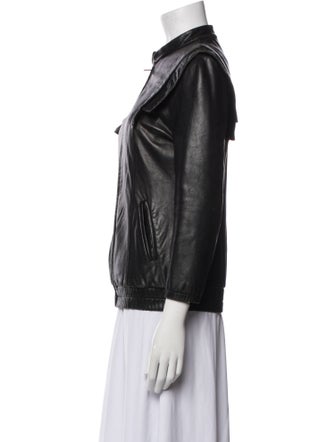 Loeffler Randall Leather Biker Jacket