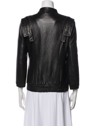 Loeffler Randall Leather Biker Jacket