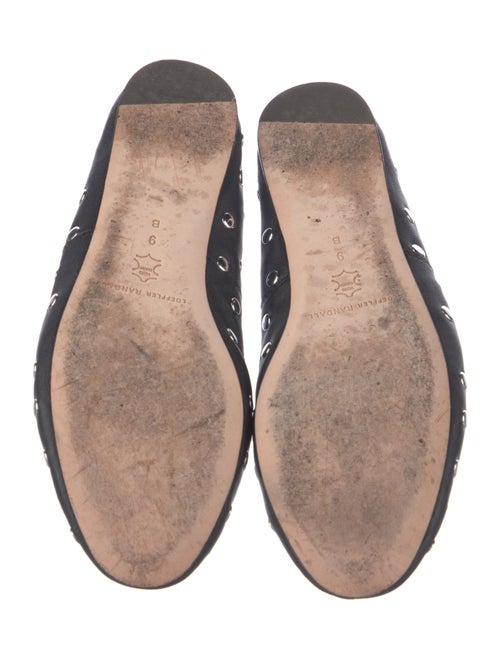 Loeffler Randall Leather Studded Accents Ballet Flats