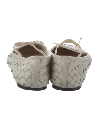 Loeffler Randall Leather Bow Accents Mary Jane Flats