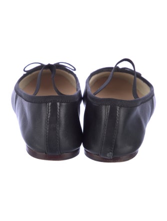 Loeffler Randall Leather Grosgrain Trim Mary Jane Flats