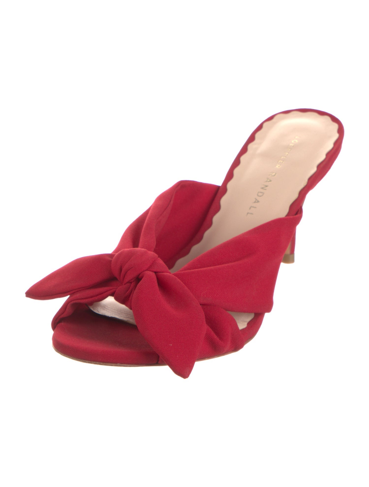 Loeffler Randall Satin Bow Accents Slides