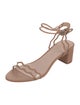 Loeffler Randall Leather Scalloped Accent Sandals