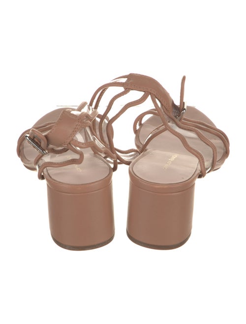 Loeffler Randall Leather Scalloped Accent Sandals