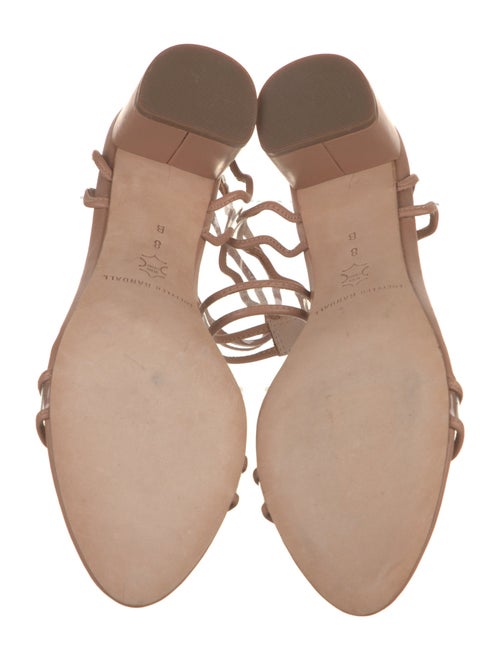 Loeffler Randall Leather Scalloped Accent Sandals