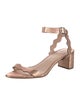 Loeffler Randall Leather Scalloped Accent Sandals