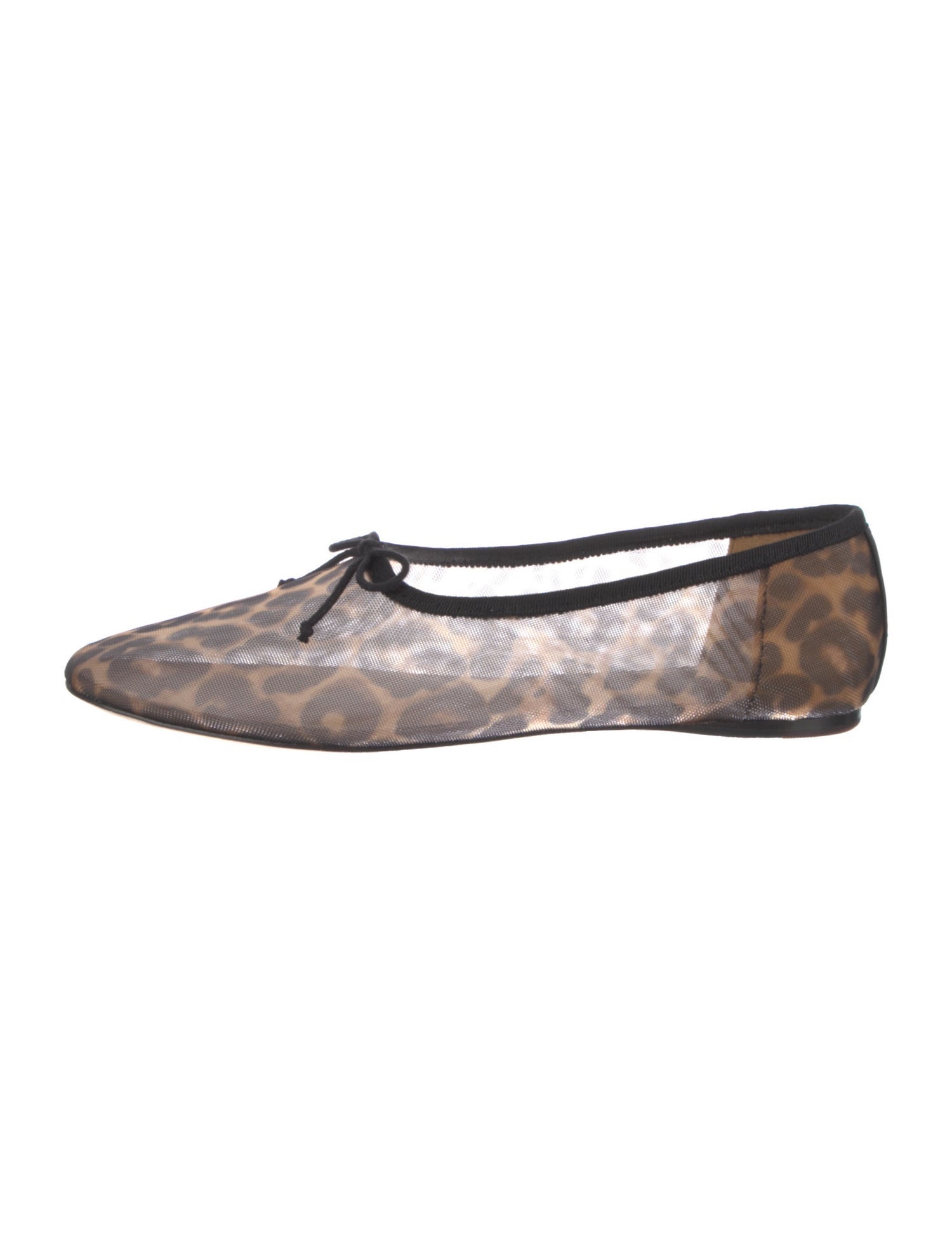 Loeffler Randall Mesh Animal Print Ballet Flats