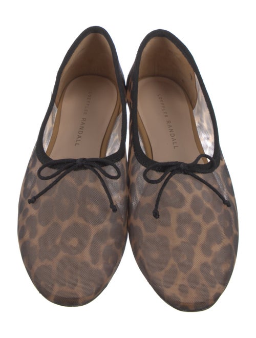 Loeffler Randall Mesh Animal Print Ballet Flats