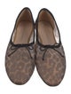Loeffler Randall Mesh Animal Print Ballet Flats