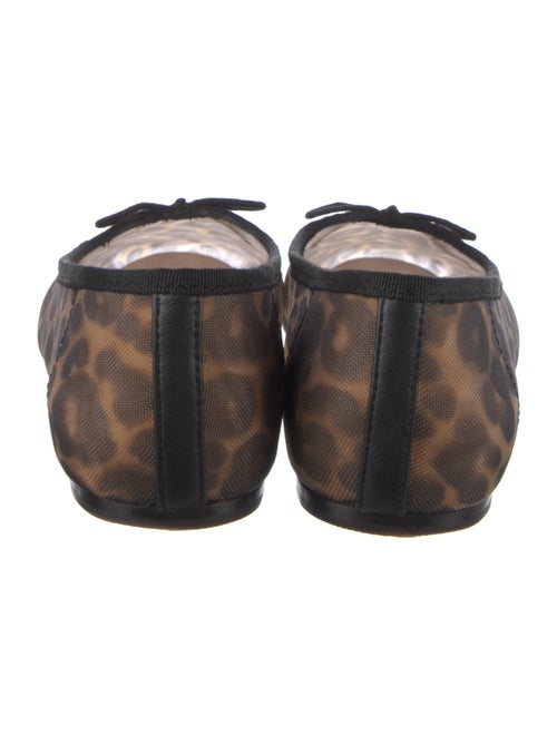 Loeffler Randall Mesh Animal Print Ballet Flats