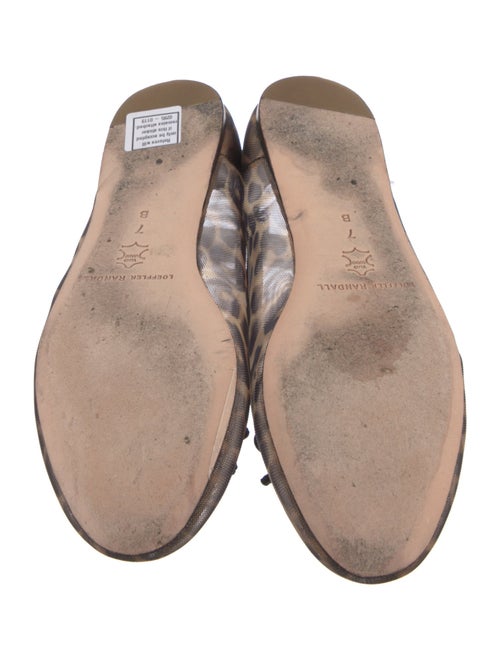 Loeffler Randall Mesh Animal Print Ballet Flats