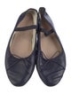 Loeffler Randall Leather Bow Accents Mary Jane Flats