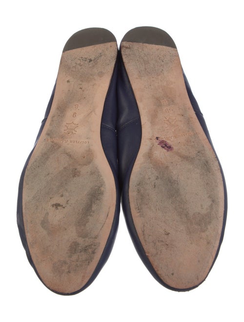 Loeffler Randall Leather Bow Accents Mary Jane Flats