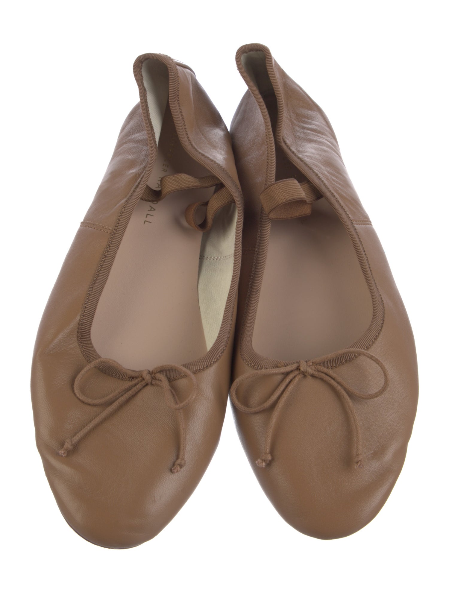 Loeffler Randall Leather Bow Accents Mary Jane Flats