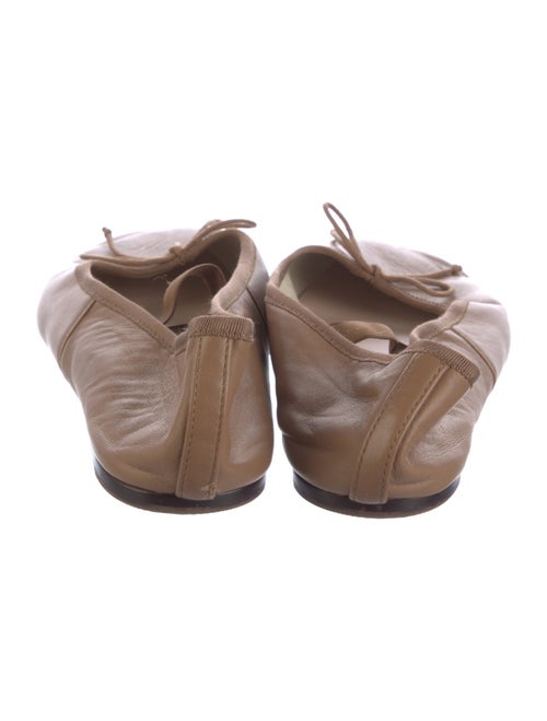 Loeffler Randall Leather Bow Accents Mary Jane Flats