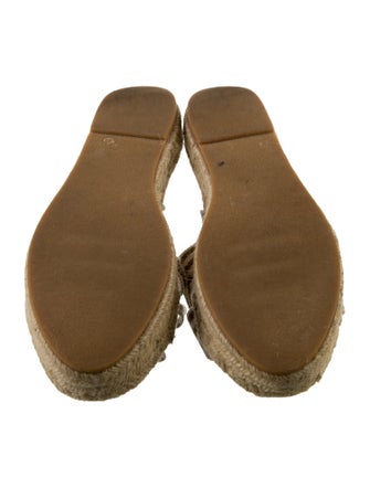 Loeffler Randall Jute Animal Print Espadrilles