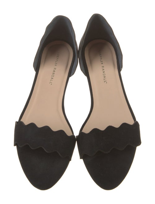 Loeffler Randall Suede Scalloped Accent Sandals