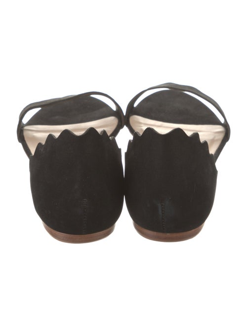 Loeffler Randall Suede Scalloped Accent Sandals