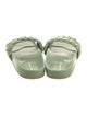 Loeffler Randall Leather Braided Accents Slides