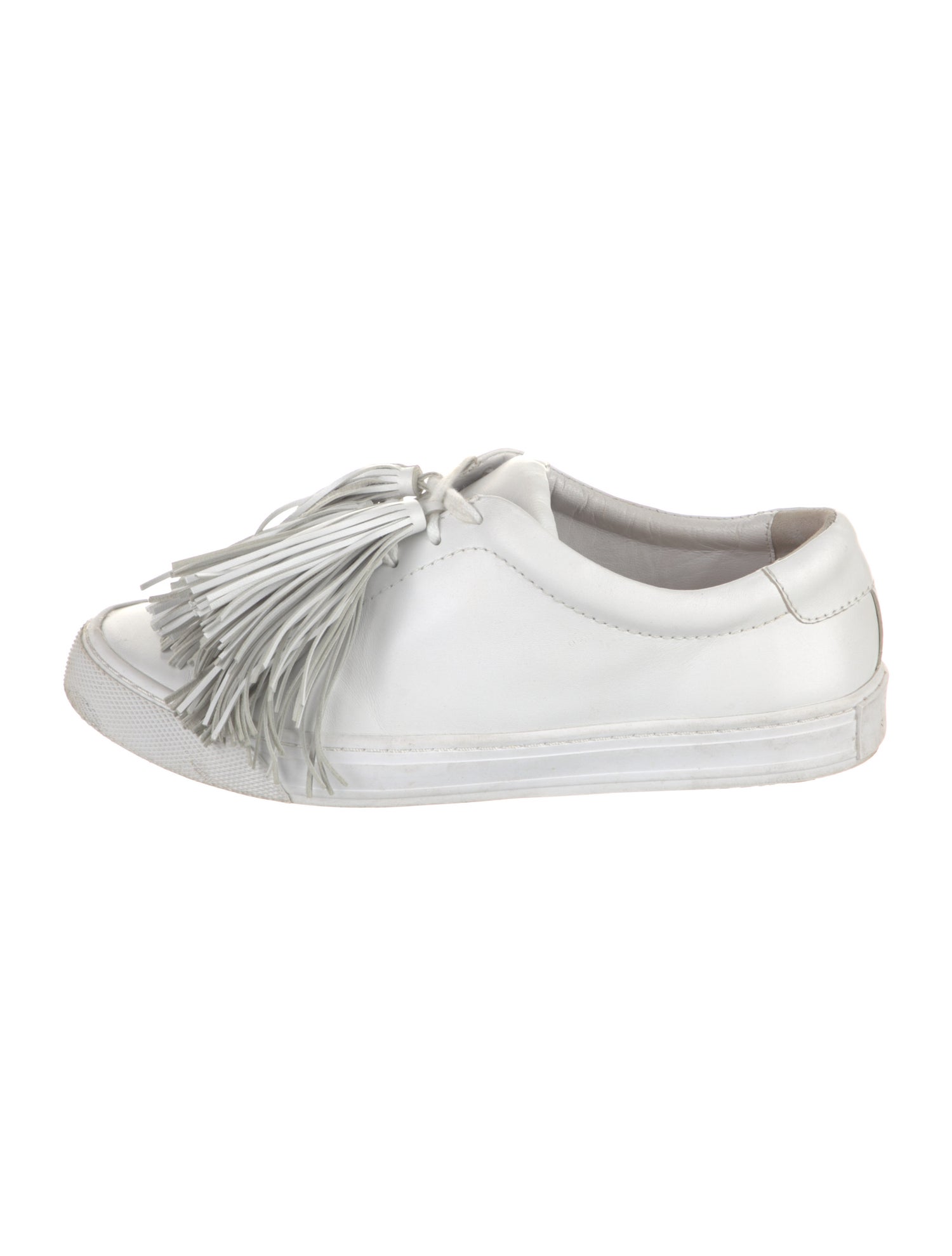 Loeffler Randall Leather Tassel Accents Sneakers