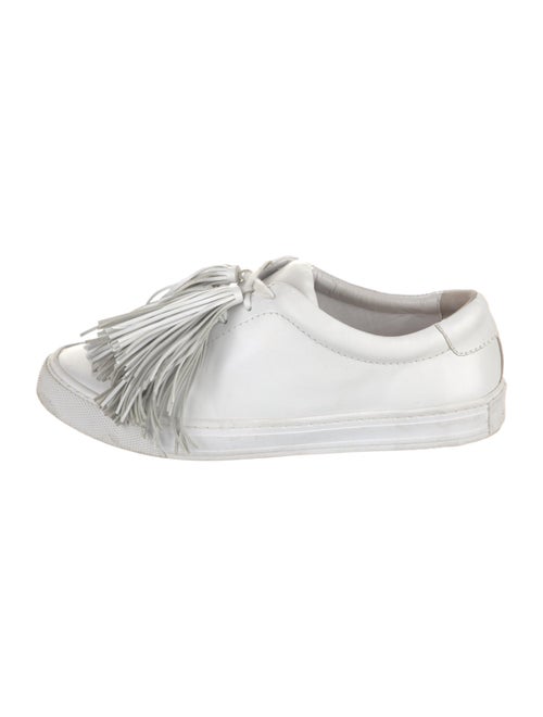 Loeffler Randall Leather Tassel Accents Sneakers