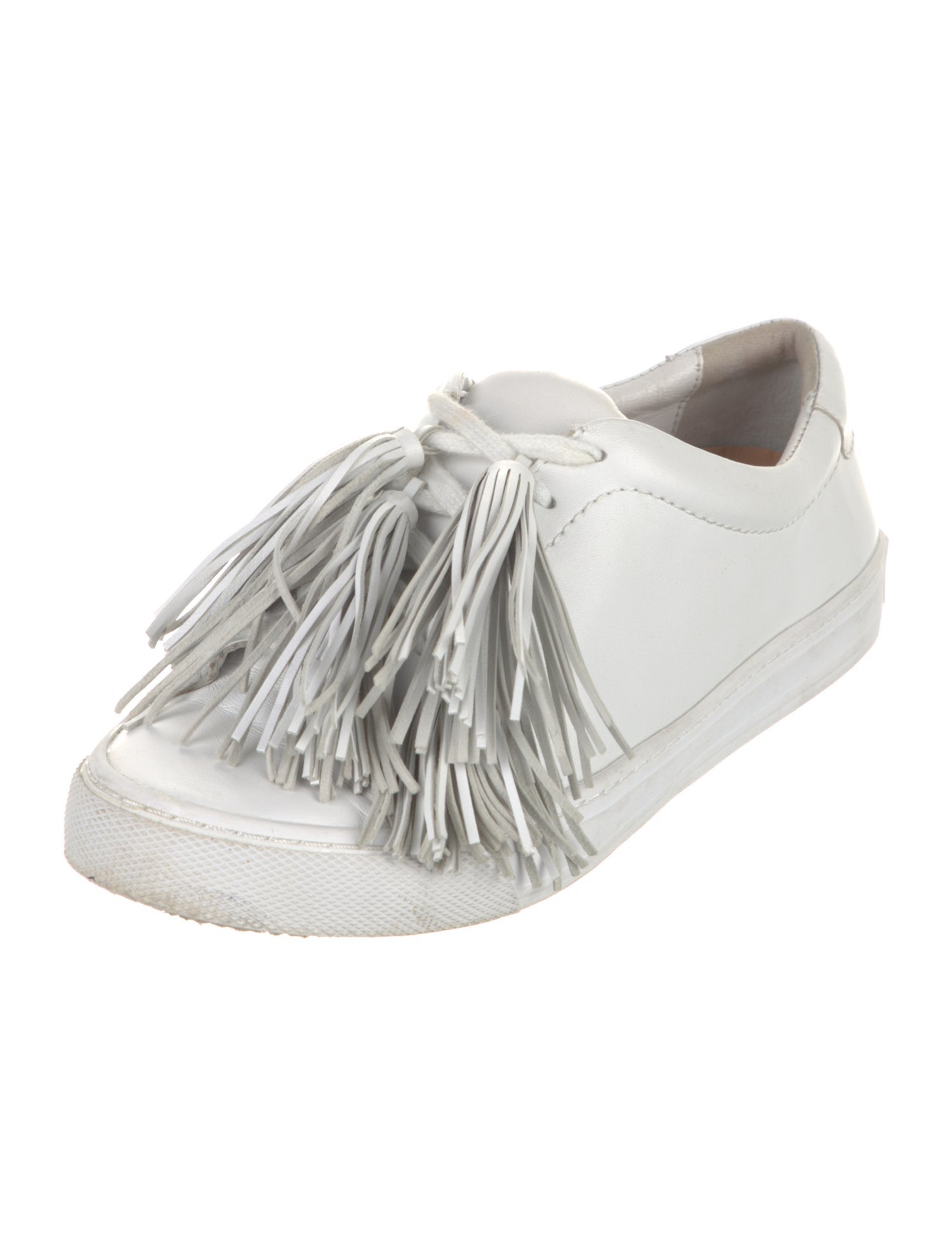 Loeffler Randall Leather Tassel Accents Sneakers