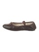 Loeffler Randall Leather Bow Accents Ballet Flats
