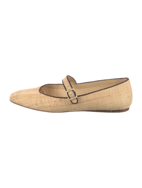 Loeffler Randall Raffia Mary Jane Flats