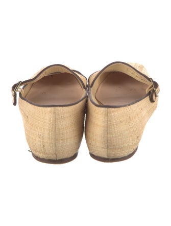 Loeffler Randall Raffia Mary Jane Flats