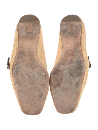 Loeffler Randall Raffia Mary Jane Flats