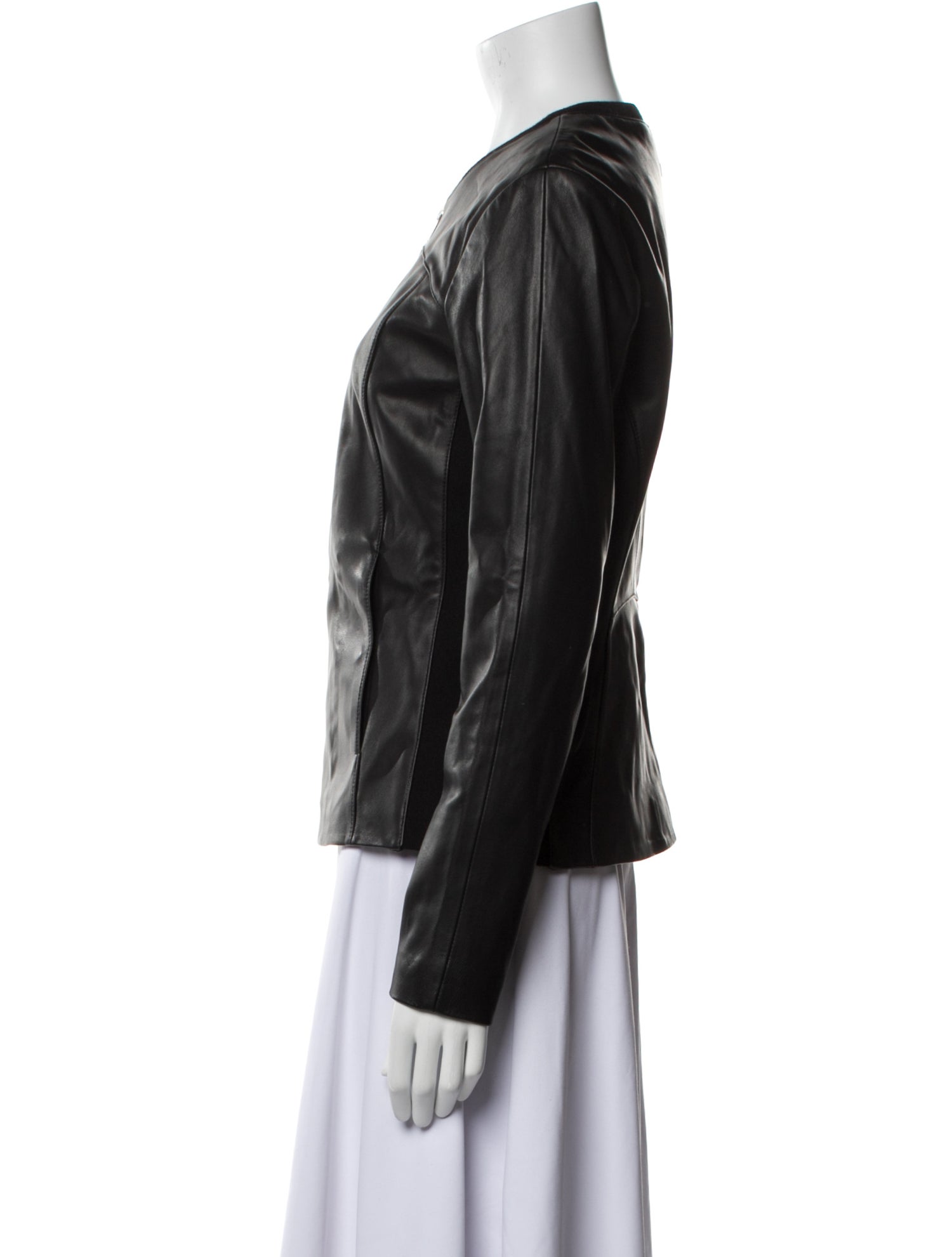 Loeffler Randall Leather Evening Jacket