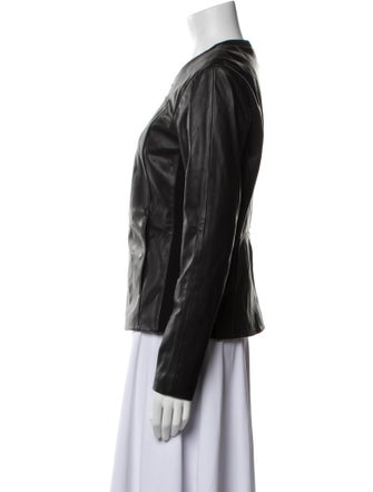 Loeffler Randall Leather Evening Jacket