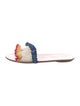 Loeffler Randall Canvas Colorblock Pattern Slides
