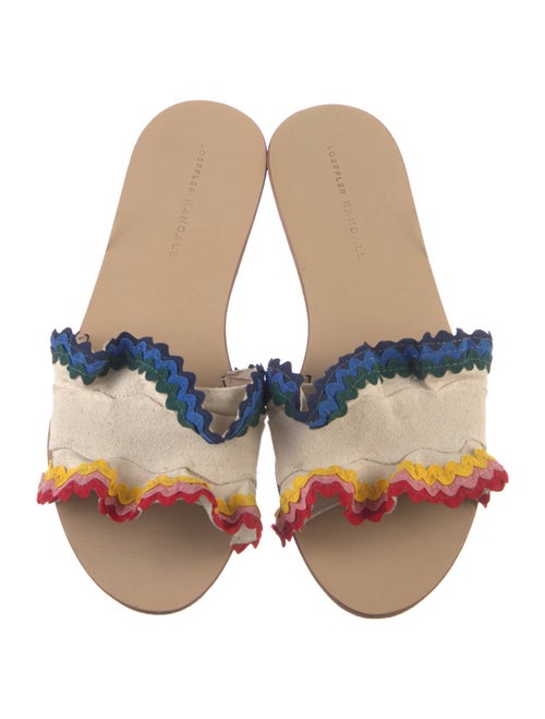 Loeffler Randall Canvas Colorblock Pattern Slides