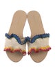 Loeffler Randall Canvas Colorblock Pattern Slides