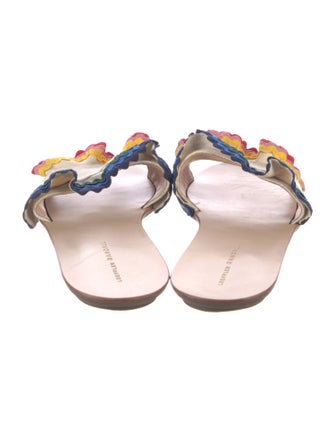 Loeffler Randall Canvas Colorblock Pattern Slides