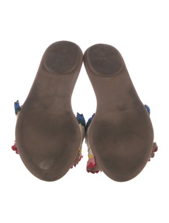 Loeffler Randall Canvas Colorblock Pattern Slides