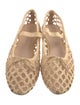 Loeffler Randall Straw Bow Accents Ballet Flats