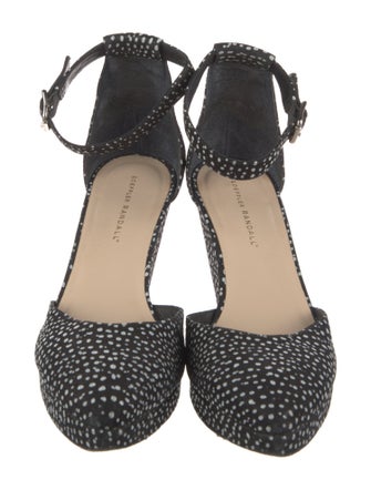 Loeffler Randall Leather Printed D'Orsay Pumps