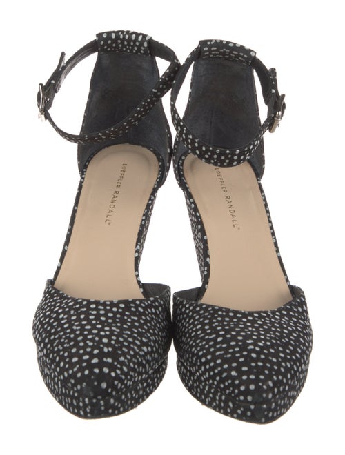 Loeffler Randall Leather Printed D'Orsay Pumps