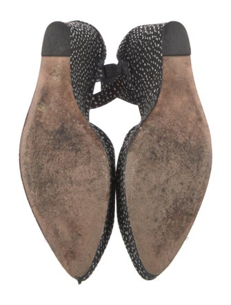 Loeffler Randall Leather Printed D'Orsay Pumps
