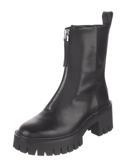 Loeffler Randall Leather Combat Boots