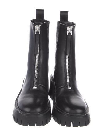 Loeffler Randall Leather Combat Boots
