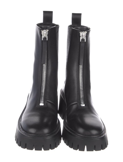 Loeffler Randall Leather Combat Boots