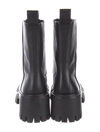 Loeffler Randall Leather Combat Boots