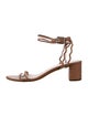 Loeffler Randall Leather Scalloped Accent Sandals