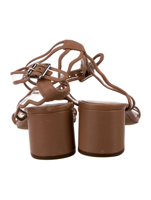 Loeffler Randall Leather Scalloped Accent Sandals