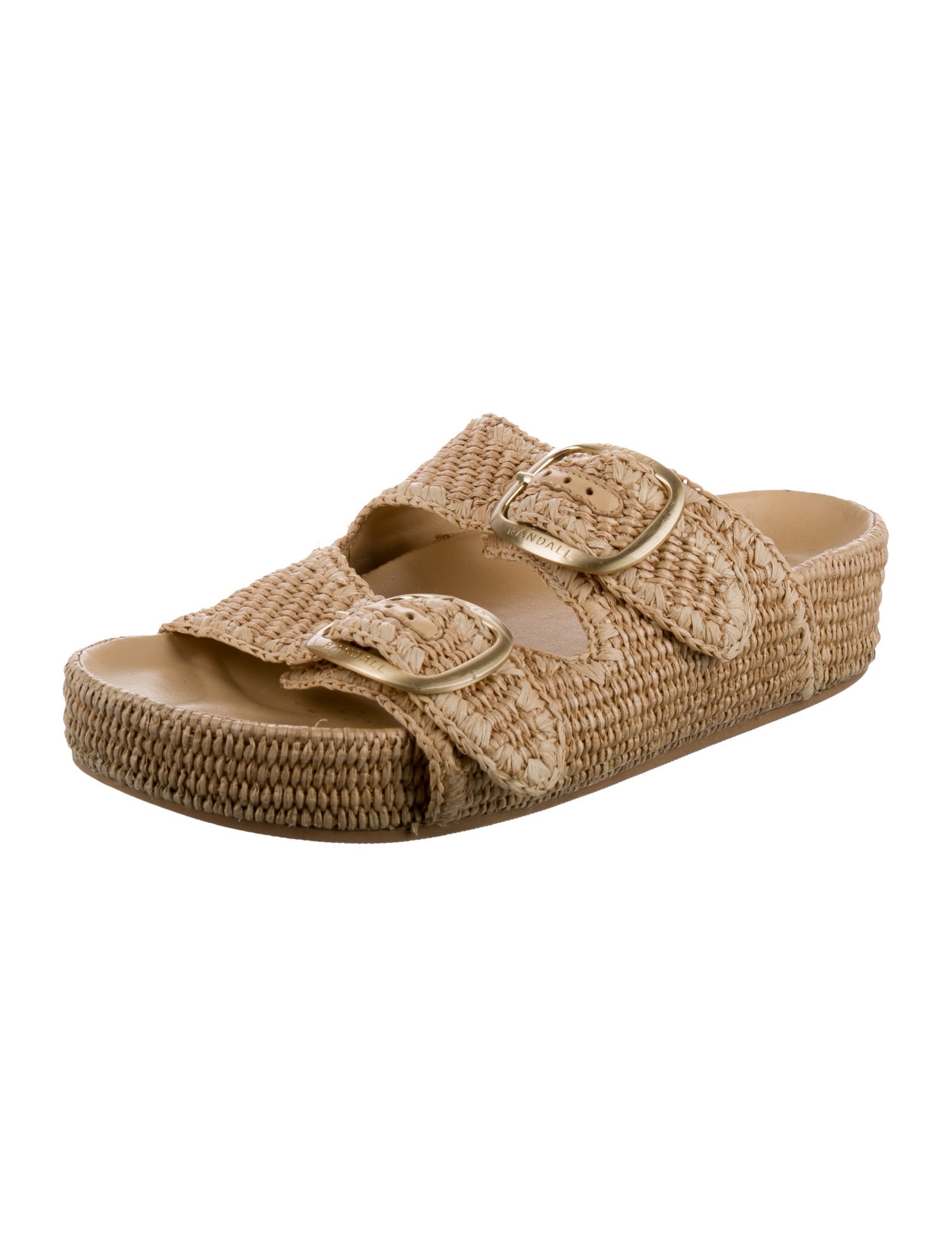 Loeffler Randall Raffia Slides