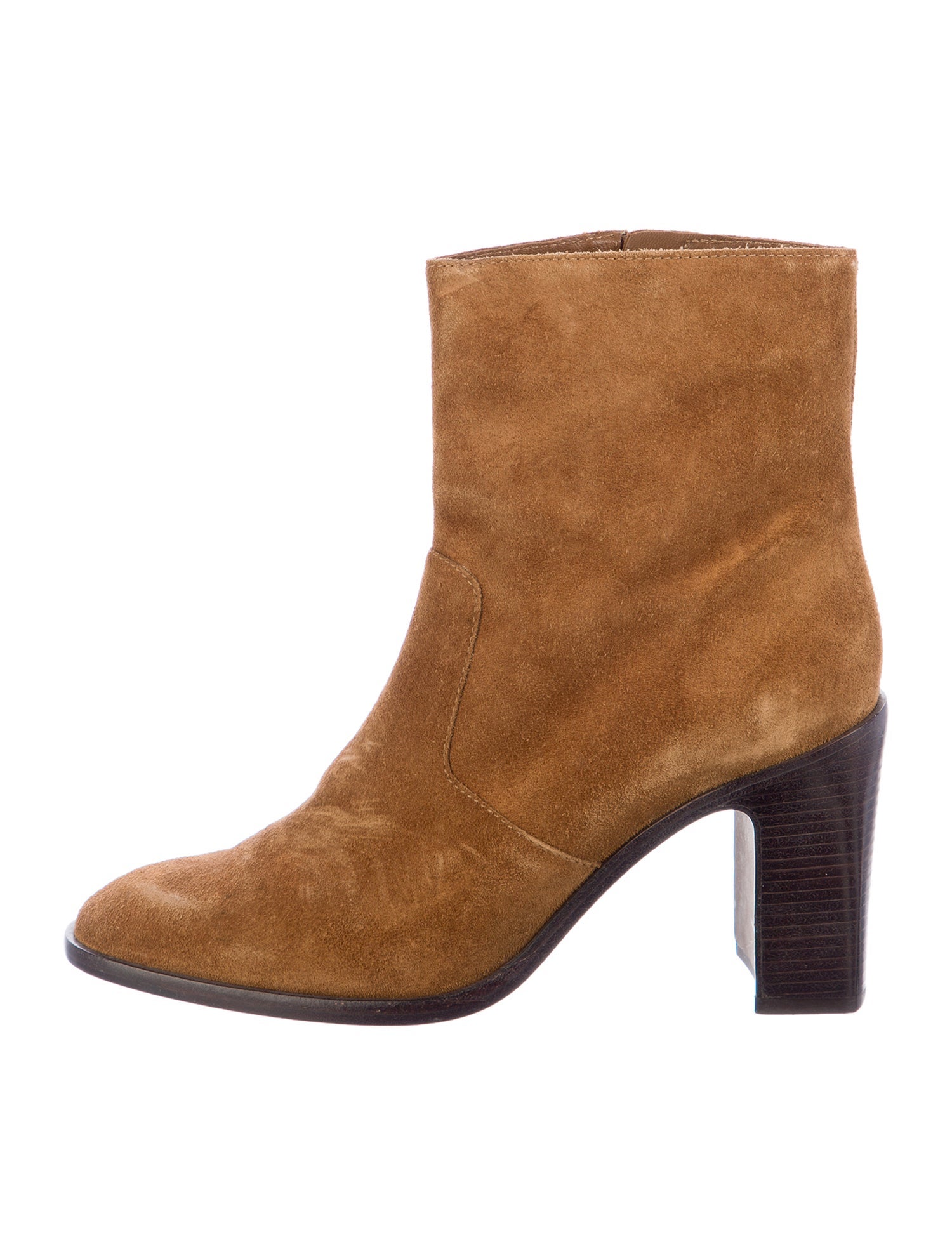 Loeffler Randall Suede Colorblock Pattern Boots